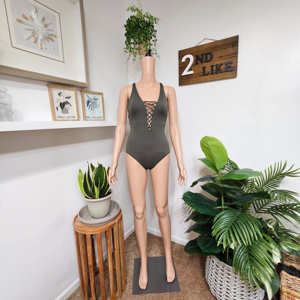 Michael Michael Kors Swimsuit One Piece Size 6 Dark Green